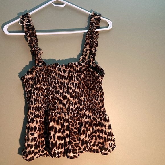 Kaffe Leopard Print Sleeveless Top - Picture 5 of 7